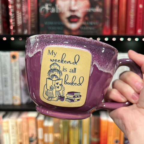 My Weekend Is all Booked Stoneware Mug
